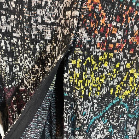 J. Jill Multicolor Jacquard Coatigan Cardigan Jacket Button Closure Colorful XS - Picture 6 of 12